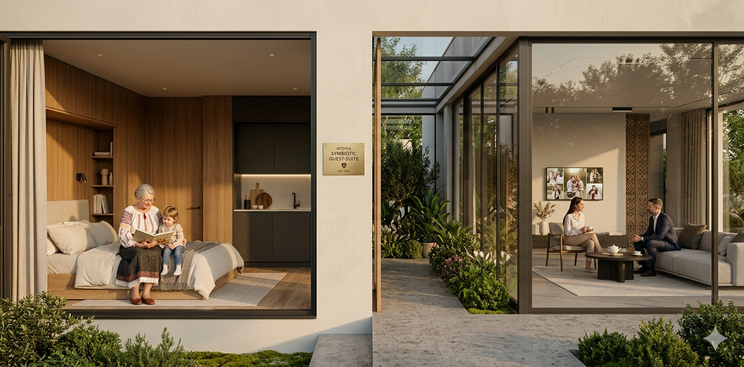 The "Symbiotic Guest-Suite": Redefining Co-Living for the Extended Family